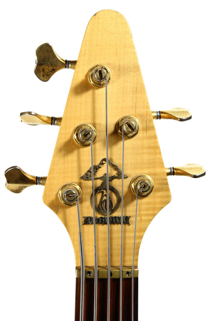 1999 Alembic Excel 5-String Bass - Flame Maple Top, Ash Body, Pau Ferro Board, High Quality USA!