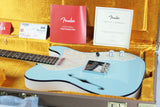 *SOLD*  2019 Fender LIMITED EDITION American Telecaster Thinline USA Two-Tone Tele Daphne Blue Custom Shop Nocaster Pups!