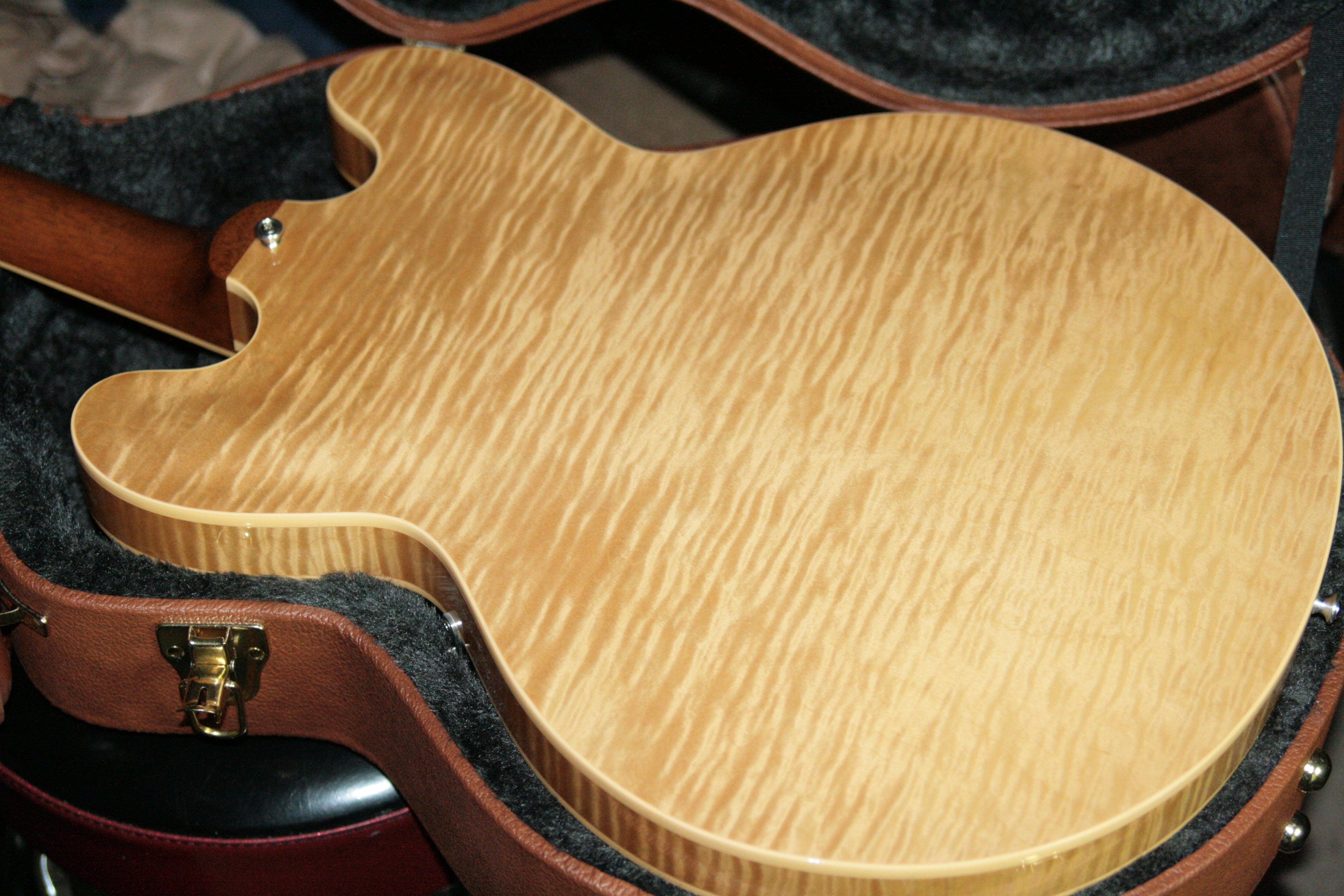 *SOLD*  2017 Gibson ES-335 FIGURED DARK VINTAGE NATURAL Flametop! Block inlays! Memphis 345 355