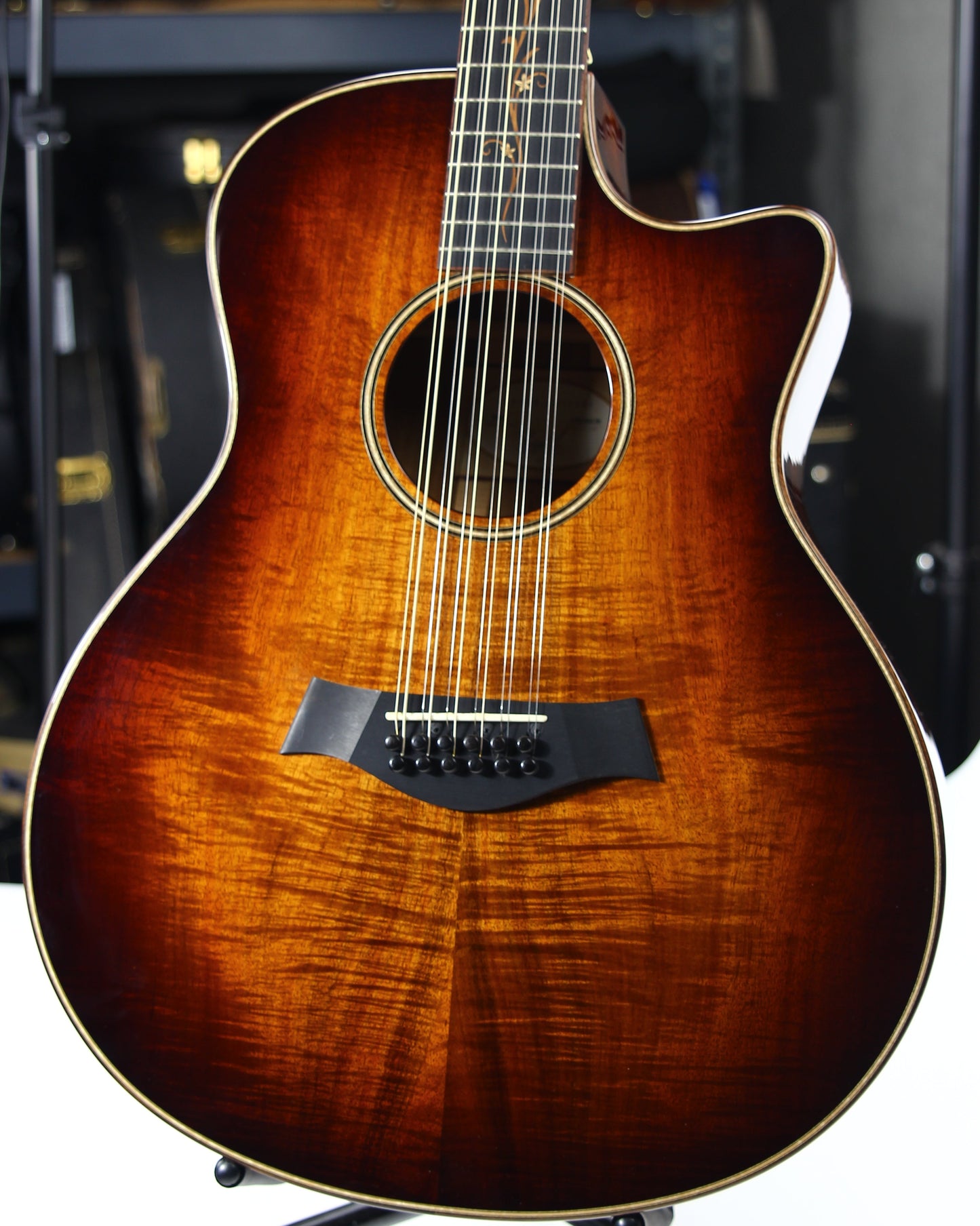 2016 Taylor K66ce 12 String Hawaiian KOA Top, Back, Sides! Shaded Edgeburst GS k26ce