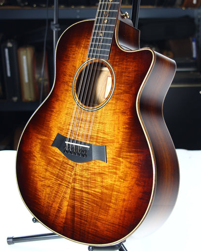 2016 Taylor K66ce 12 String Hawaiian KOA Top, Back, Sides! Shaded Edgeburst GS k26ce