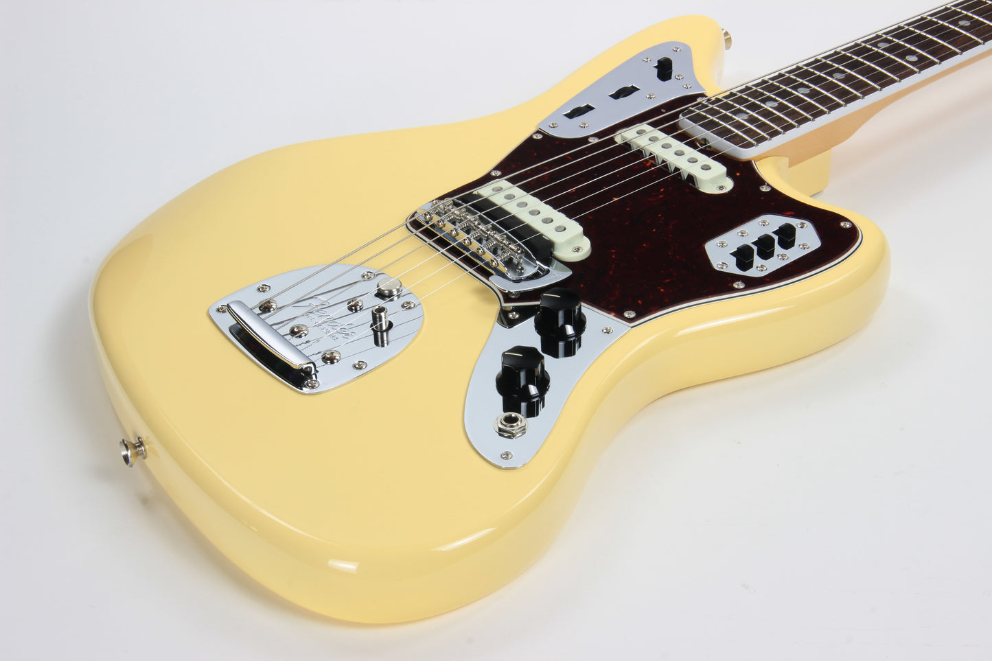 Fender 1965 American Vintage Thin Skin Jaguar Reissue - White, Matching Headstock, Bound, Lacquer, AVRI