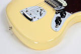 *SOLD*  Fender 1965 American Vintage Thin Skin Jaguar Reissue - White, Matching Headstock, Bound, Lacquer, AVRI
