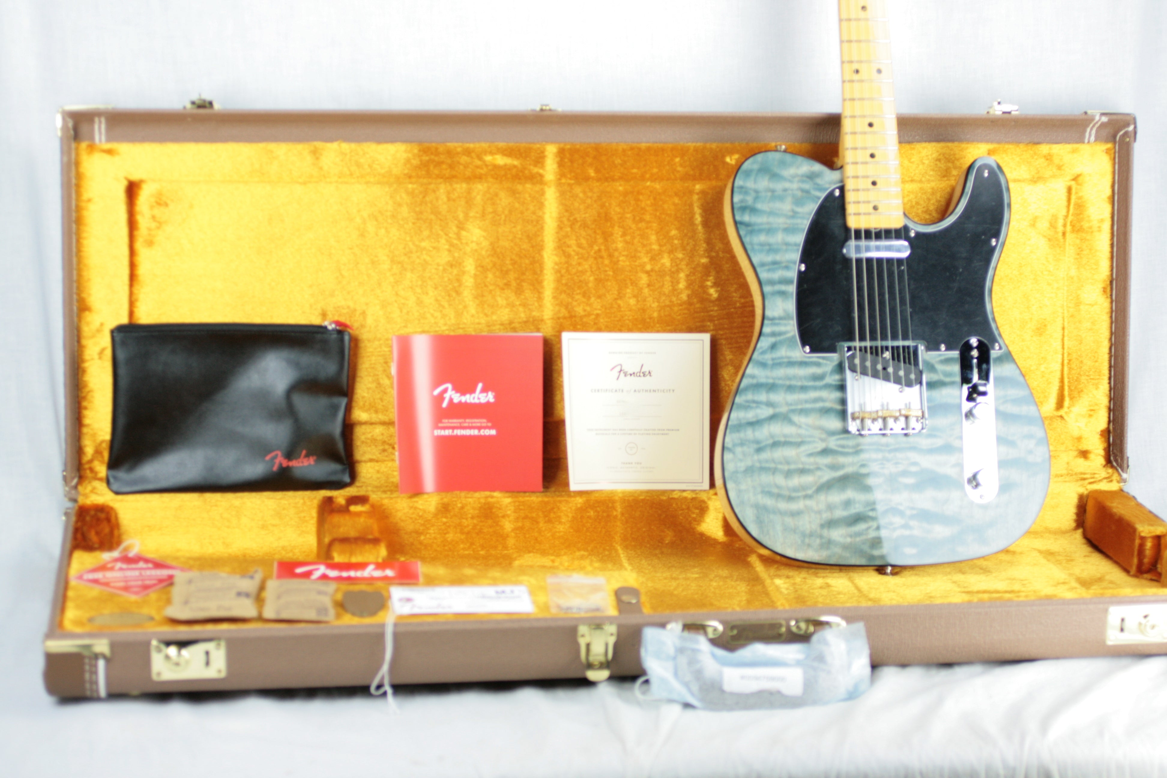 *SOLD*  2019 Fender '60s American Rarities Quilt Maple Top Telecaster USA Tele Limited Edition Blue Cloud