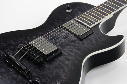 2019 Gibson Les Paul Dark Knight Limited Edition QUILT TOP - Ebony, Transparent Smoke Black Satin