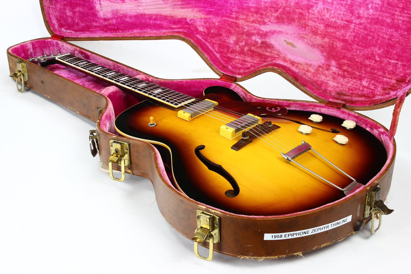 RARE 1958 Epiphone Gibson-Made Zephyr Regent Thinline E312T Electric - 2 New York Pickups, Cutaway