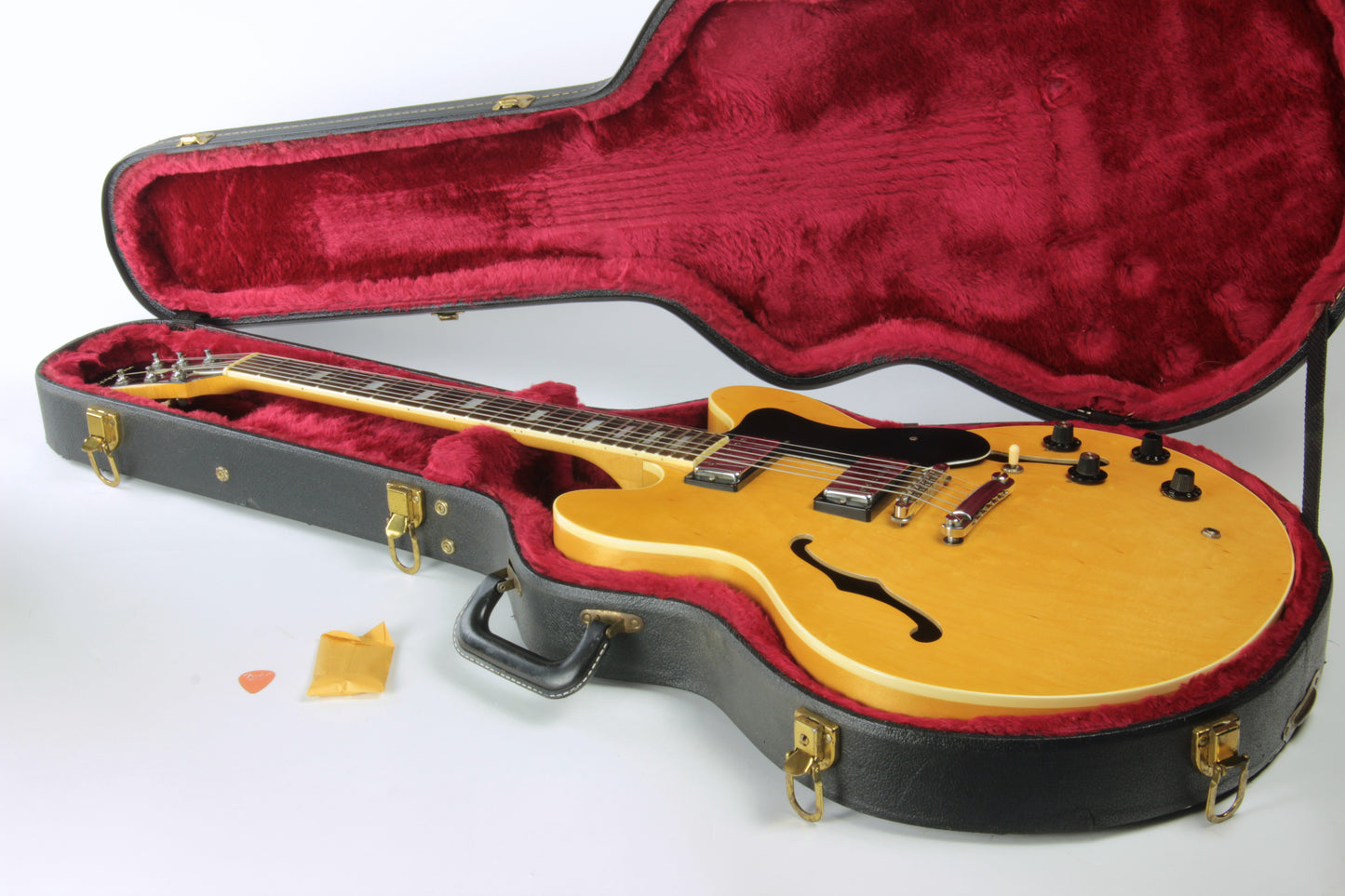 1982 Epiphone MIJ Japan RIVIERA Antique Natural Matsumoku Gibson ES-335 Case Original Oasis