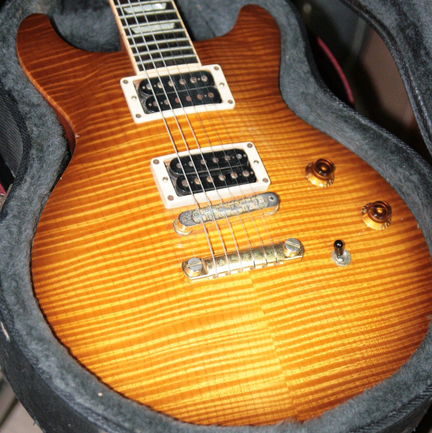 FLAMETOP 2003 Gibson Les Paul Standard DC Double Cut! Cutaway Plus Honey Burst