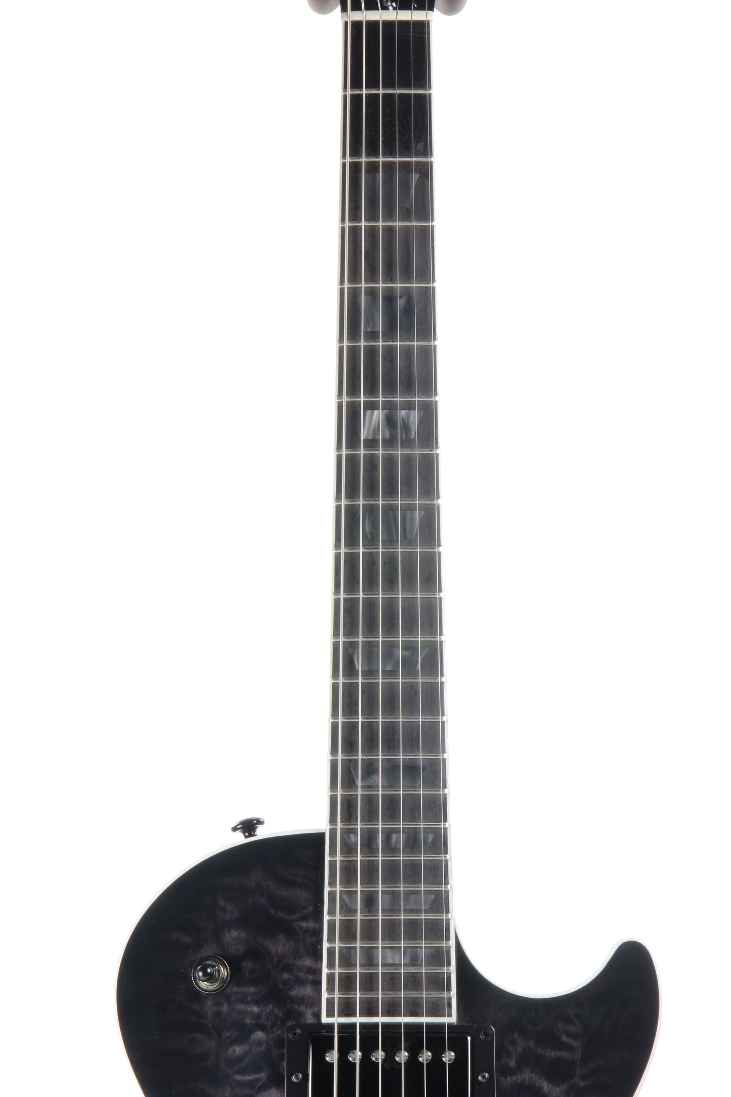 2019 Gibson Les Paul Dark Knight Limited Edition QUILT TOP - Ebony, Transparent Smoke Black Satin