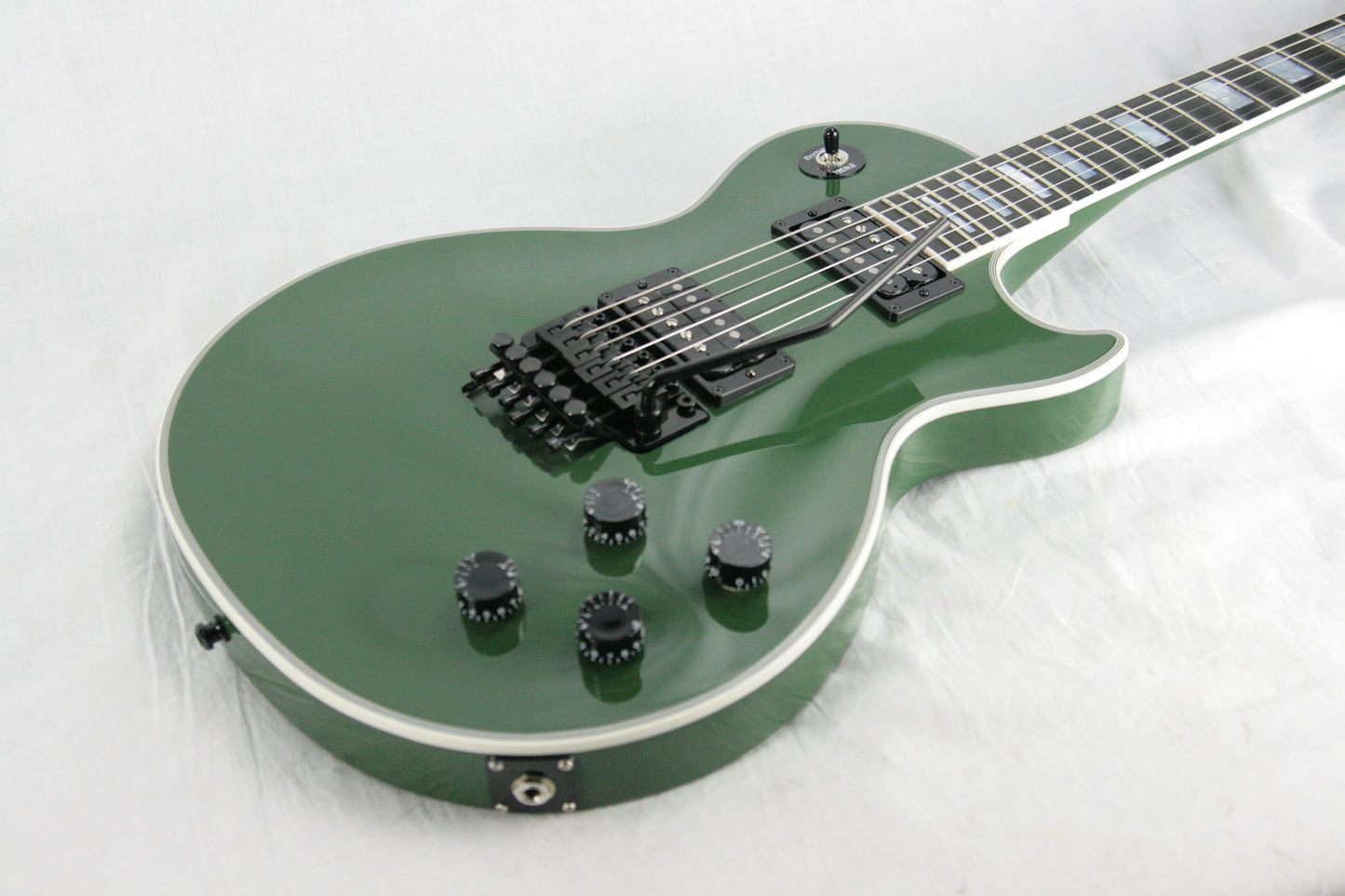 MINT 2018 Gibson Custom Shop Les Paul Modern Axcess HUNTER GREEN Black Floyd Rose