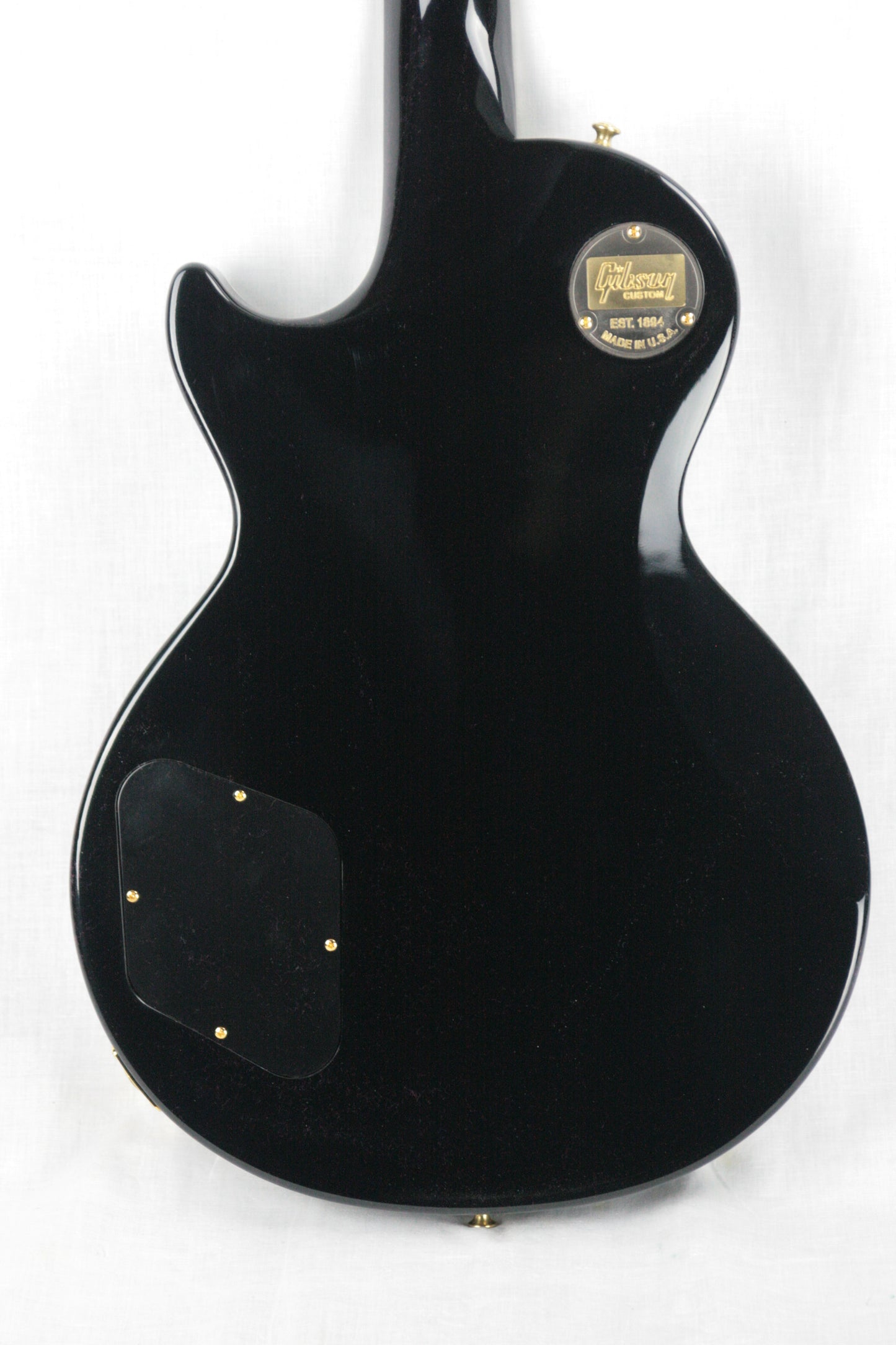 MINT 2017 Gibson Custom Shop Les Paul Axcess Custom! Ebony Black Stoptail! Gold Hardware