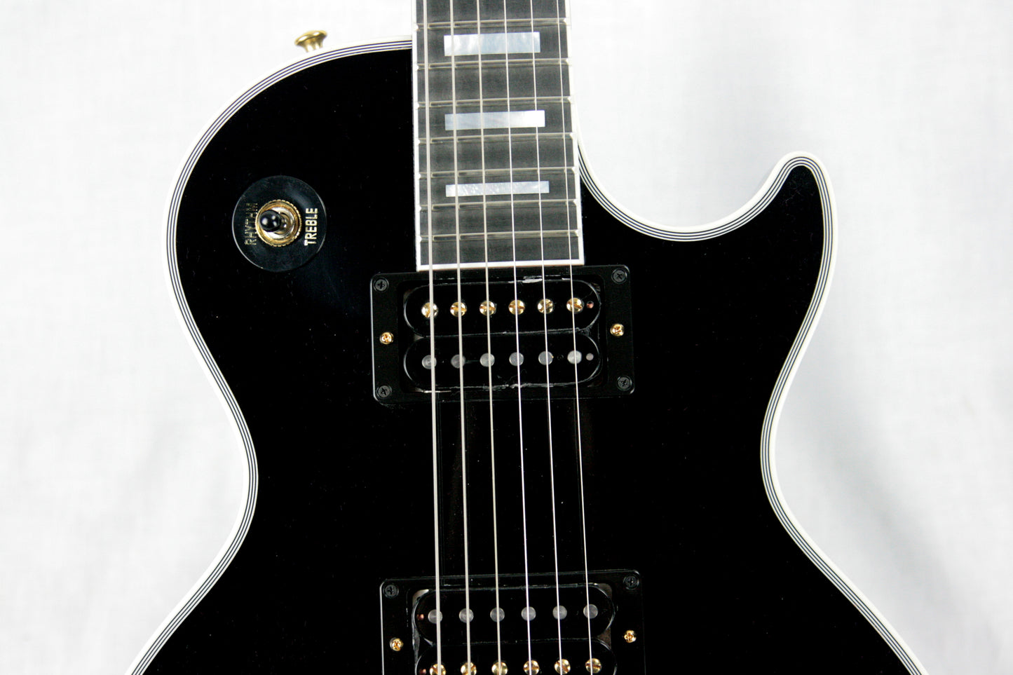 MINT 2017 Gibson Custom Shop Les Paul Axcess Custom! Ebony Black Stoptail! Gold Hardware