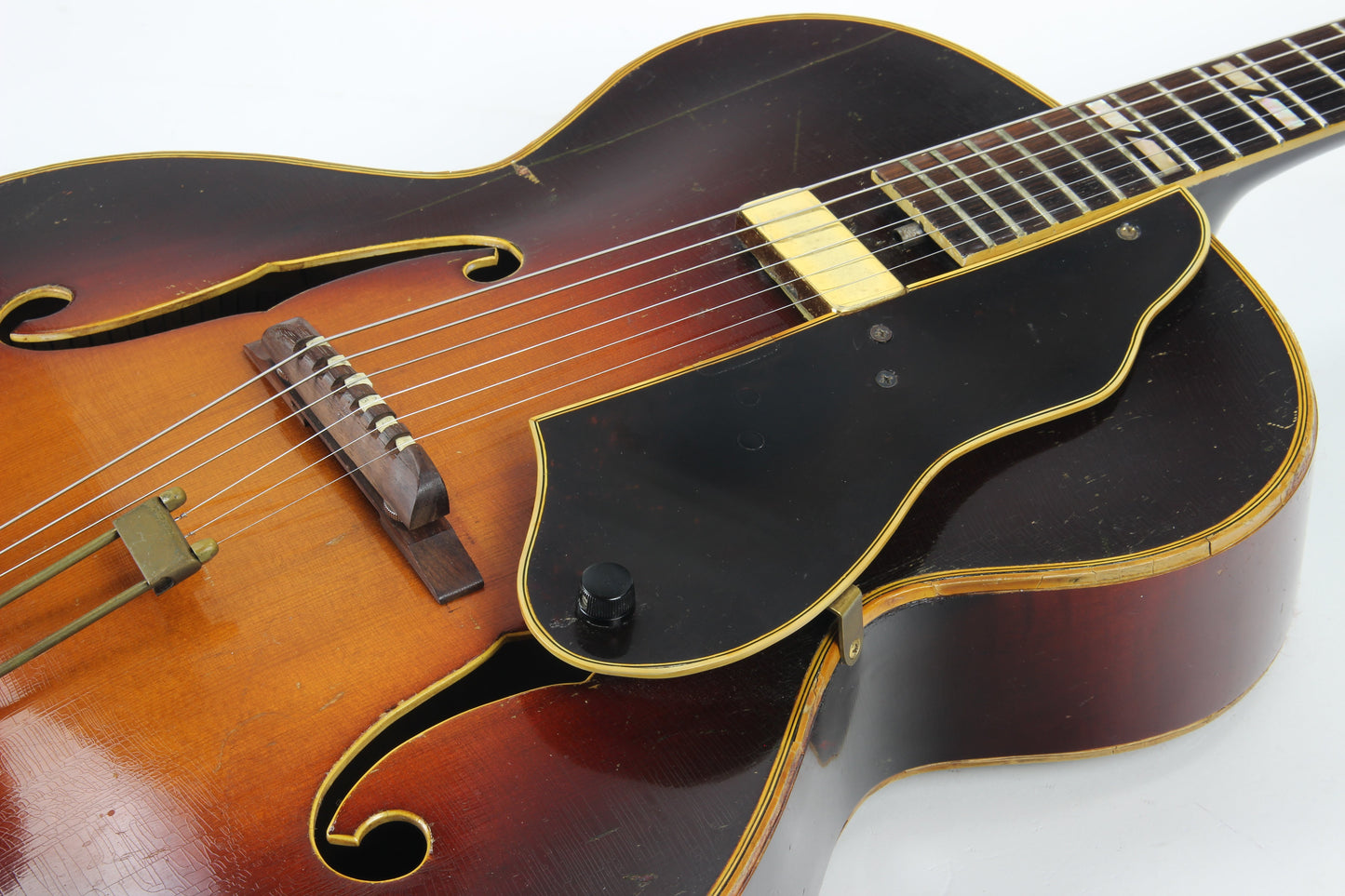 1930's Epiphone DeLuxe Archtop Acoustic Vintage Guitar - Floating Pickup, Custom Fretboard, Sounds EXCELLENT!