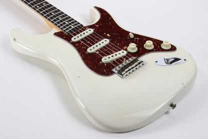 '63 Fender Custom Shop Masterbuilt Builder Select 1963 Stratocaster Relic - Yuriy Shishkov White Strat, Tortoise Guard