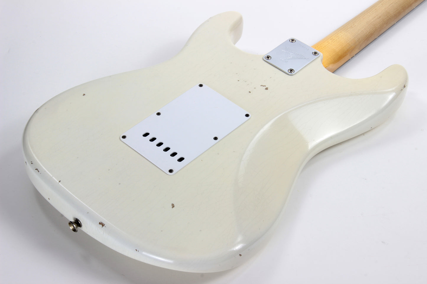 '63 Fender Custom Shop Masterbuilt Builder Select 1963 Stratocaster Relic - Yuriy Shishkov White Strat, Tortoise Guard