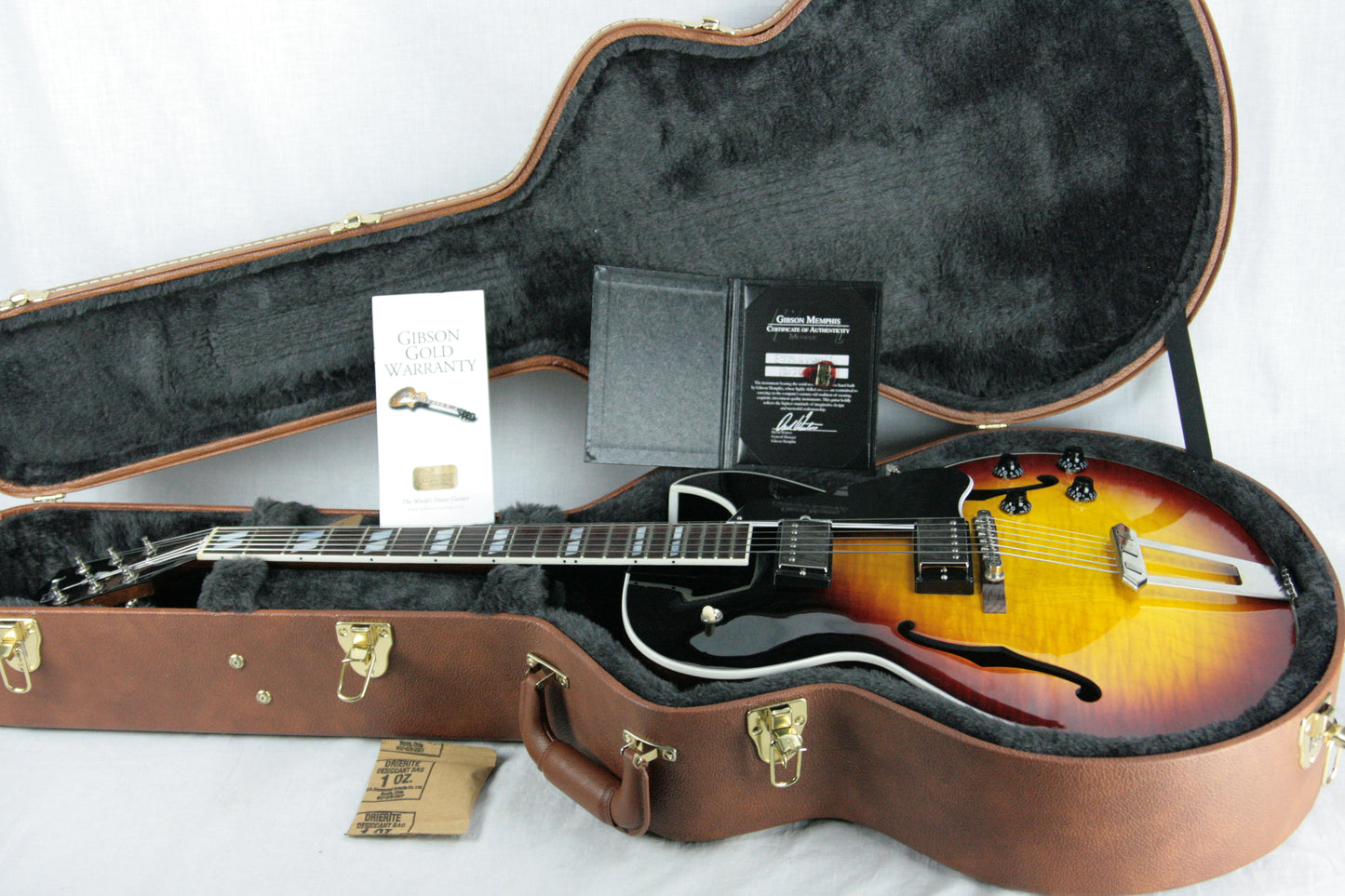 2016 Gibson ES-175 FIGURED Vintage Sunburst Memphis Jazz Archtop 335 355