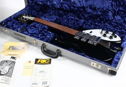 RARE 1999 Rickenbacker 325/12v63 Jetglo Black -- 12-String 325v63 Reissue! John Lennon Beatles Guitar!