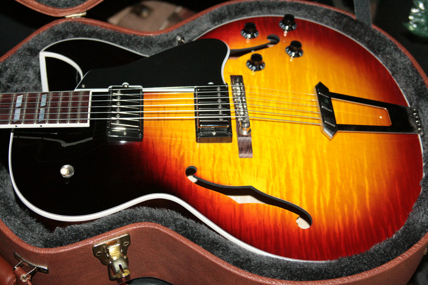 2016 Gibson ES-175 FIGURED Vintage Sunburst Memphis Jazz Archtop 335 355