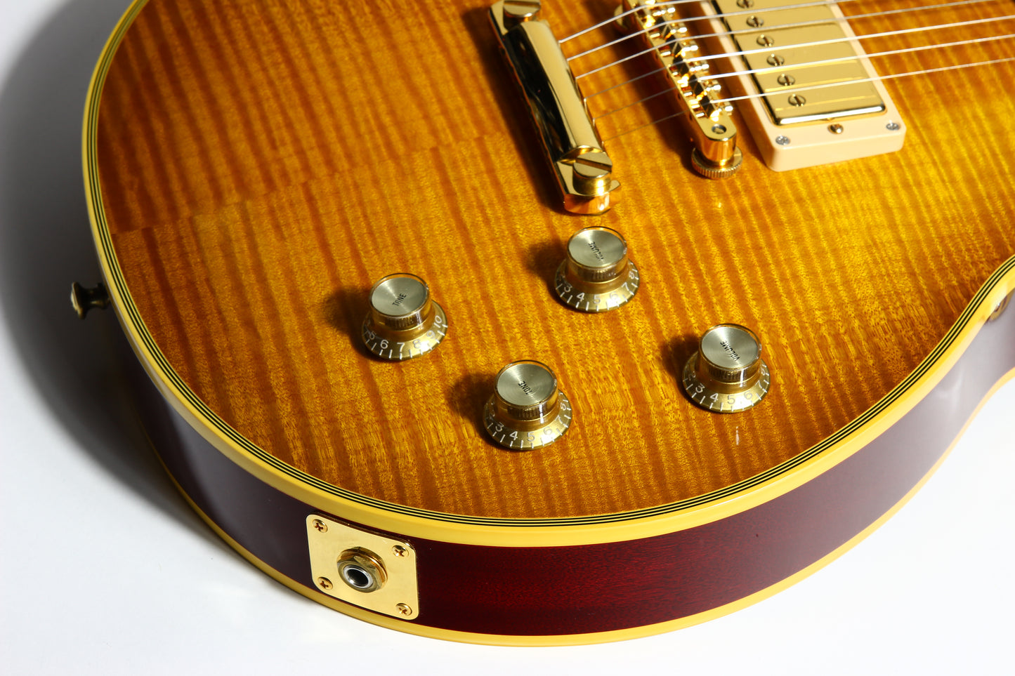 KILLER TOP! 2007 Gibson Custom Shop Les Paul Figured w/ Super 400 Inlays Limited Edition -- 25/50 vibes, Butterscotch, 1959 '59 The Best!