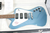 NOS 2011 Gibson Firebird Non-Reverse Pelham Blue 3 P90's w/ OHSC! MINT UNPLAYED!