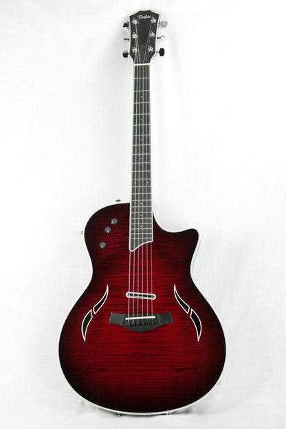 2013 Taylor T5-S1 Standard Red Edgeburst Acoustic Electric Hybrid Thinline