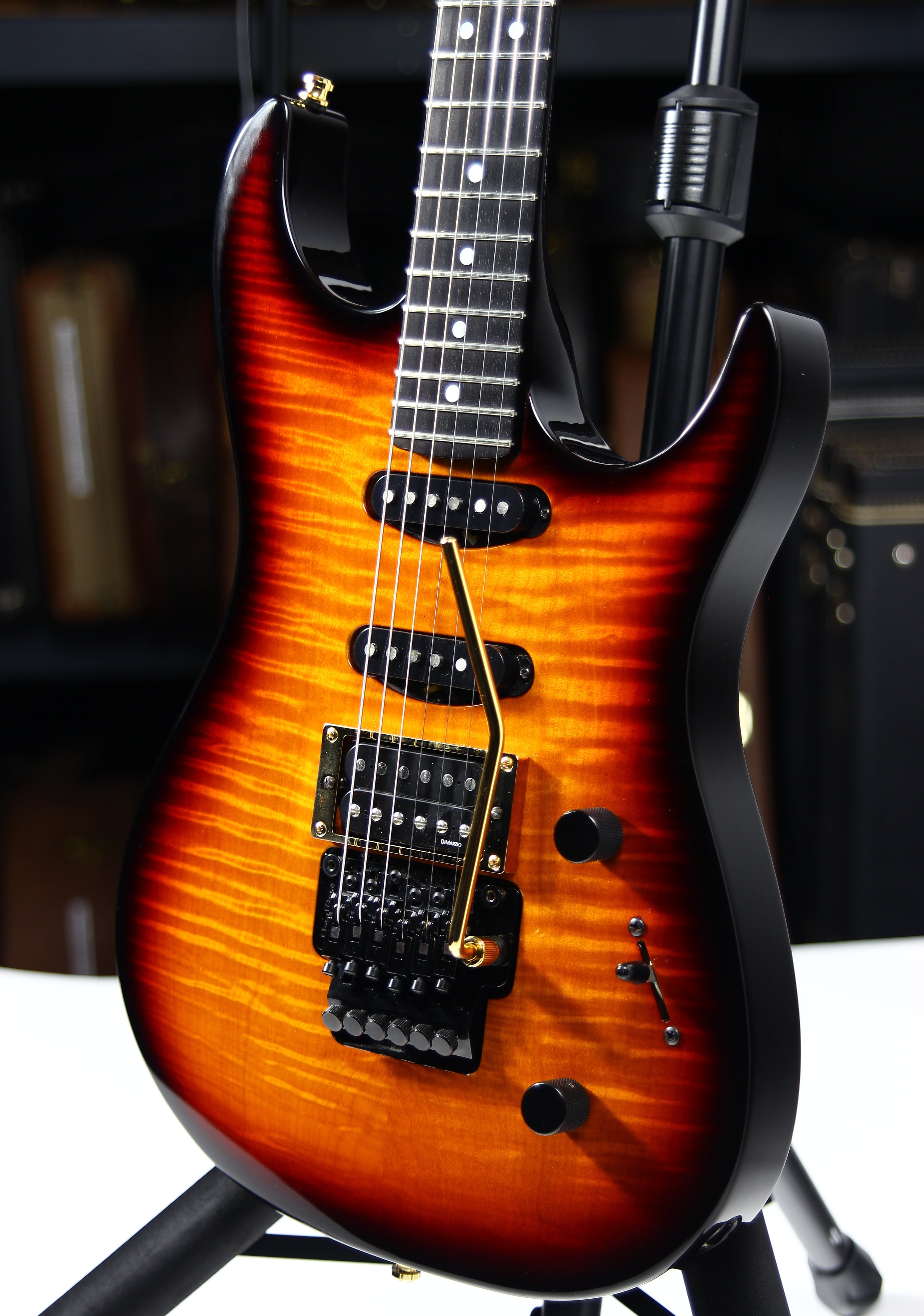1994 Fender Custom Shop Set Neck SN Stratocaster Floyd Rose Reverse Headstock Flame Top - John Page Era! Rare Guitar!
