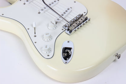 1997 Fender USA Jimi Hendrix Tribute '68 Stratocaster Artist Strat Olympic White American - Reverse, Maple CAP!