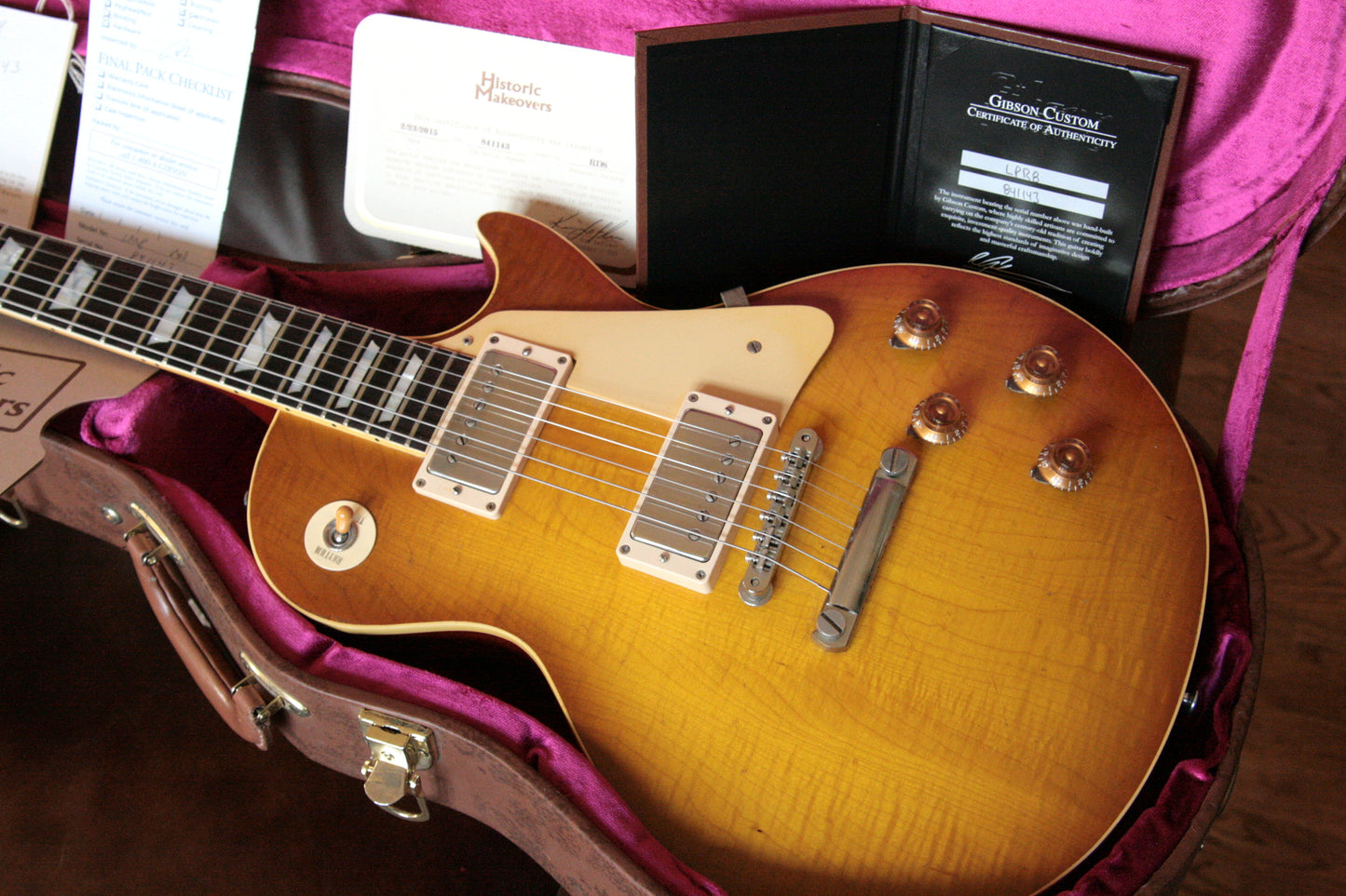 1958 Gibson Les Paul BRAZILIAN ROSEWOOD Reissue HISTORIC MAKEOVERS RDS Aged 1959 HM