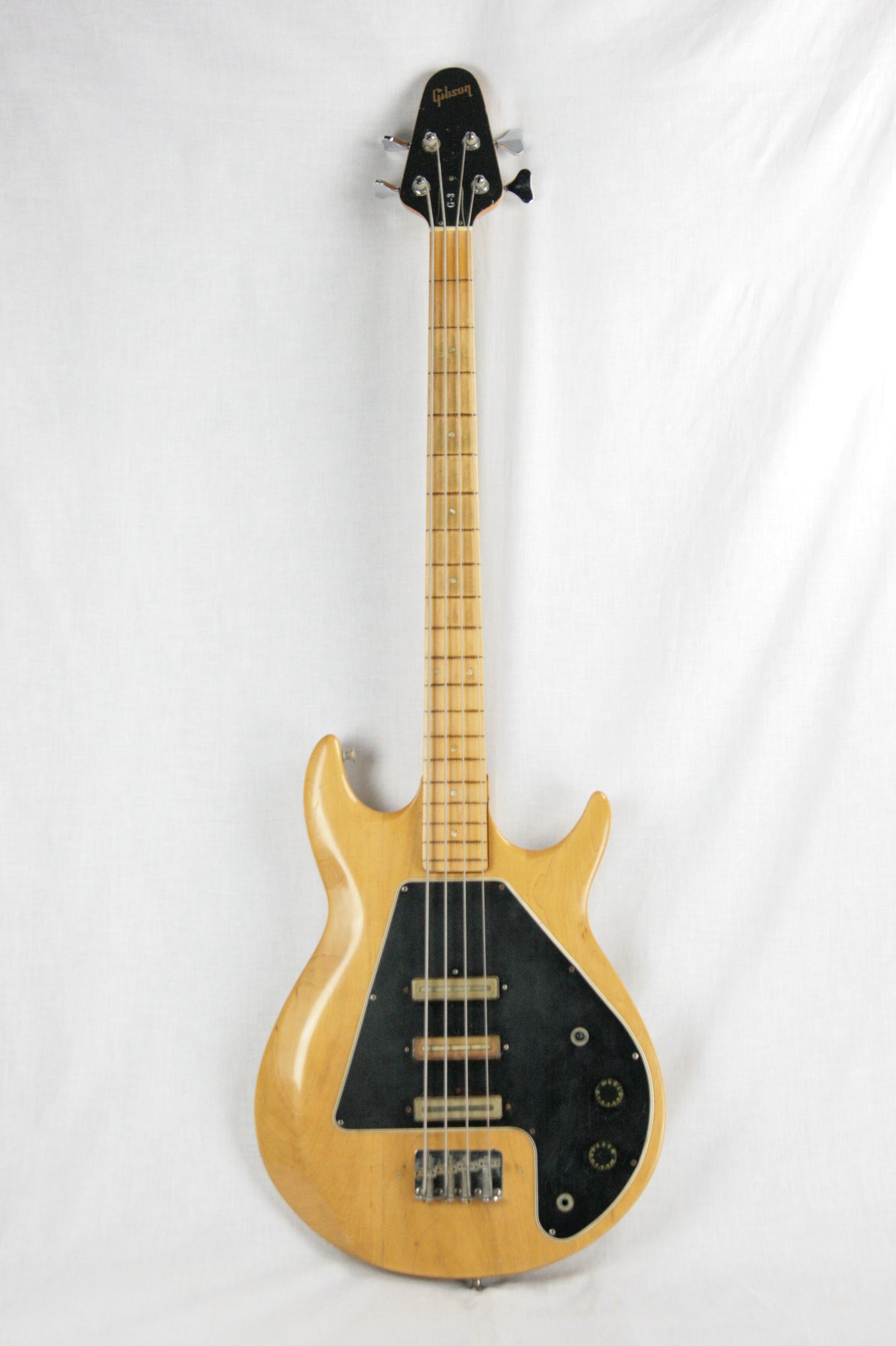 *SOLD*  PROJECT 1978 Gibson Grabber G-3 Fretless Electric Bass Guitar in Natural
