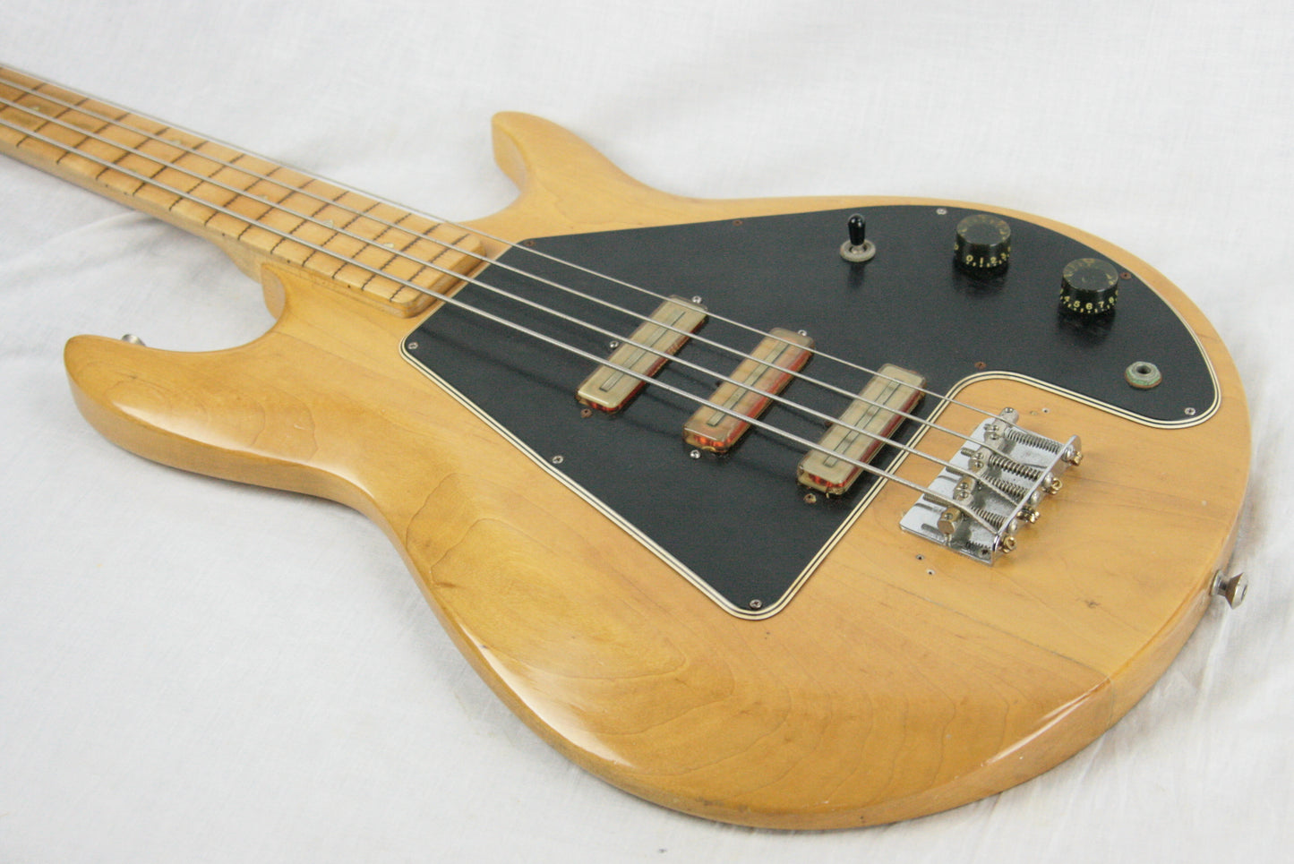 PROJECT 1978 Gibson Grabber G-3 Fretless Electric Bass Guitar in Natural