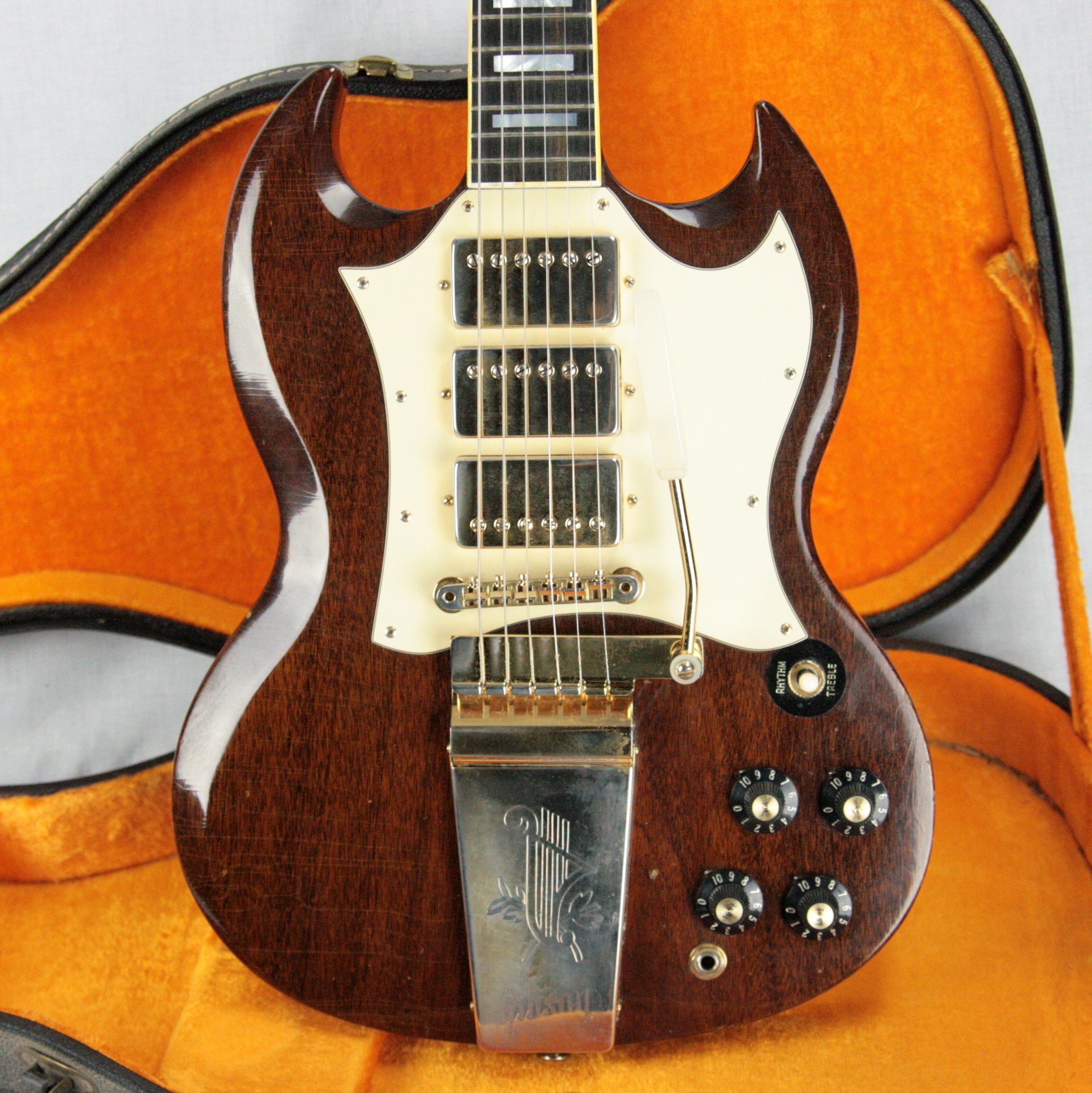 1960's Gibson SG Custom in walnut with 3 pickups