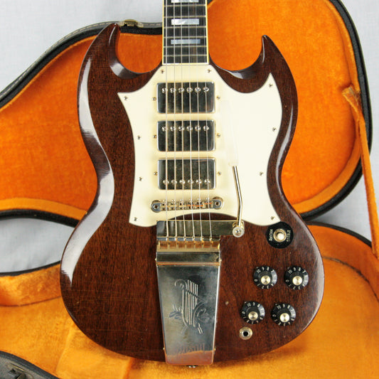 1960's Gibson SG Custom in walnut with 3 pickups
