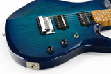 2014 Ernie Ball Music Man John Petrucci JP6 Neptune Blue Burst -- PDN, Roasted Flamed Neck