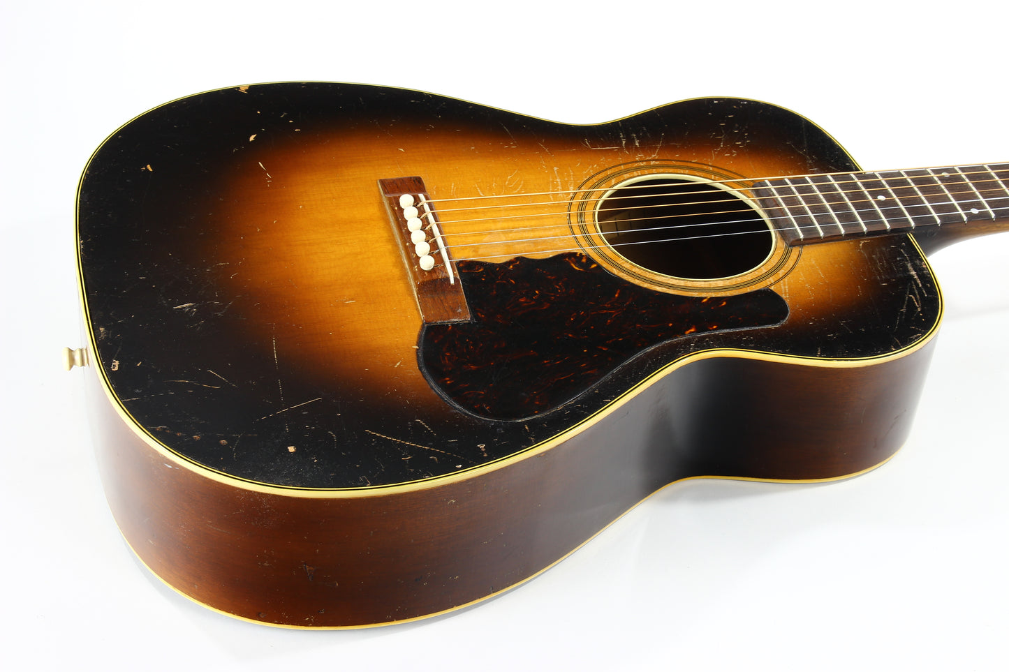 1934 Bacon & Day Senorita Flat Top Acoustic -- Sunburst, RARE 1930's Guitar, w Original Case! martin, gibson alternative