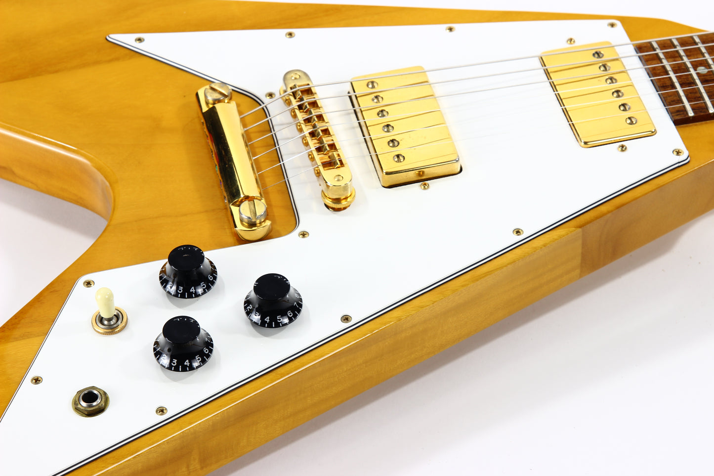 1994 Gibson Custom Shop Edition '67 Flying V PRIMAVERA -- Rare Model, Natural, 1967 Reissue Vee!