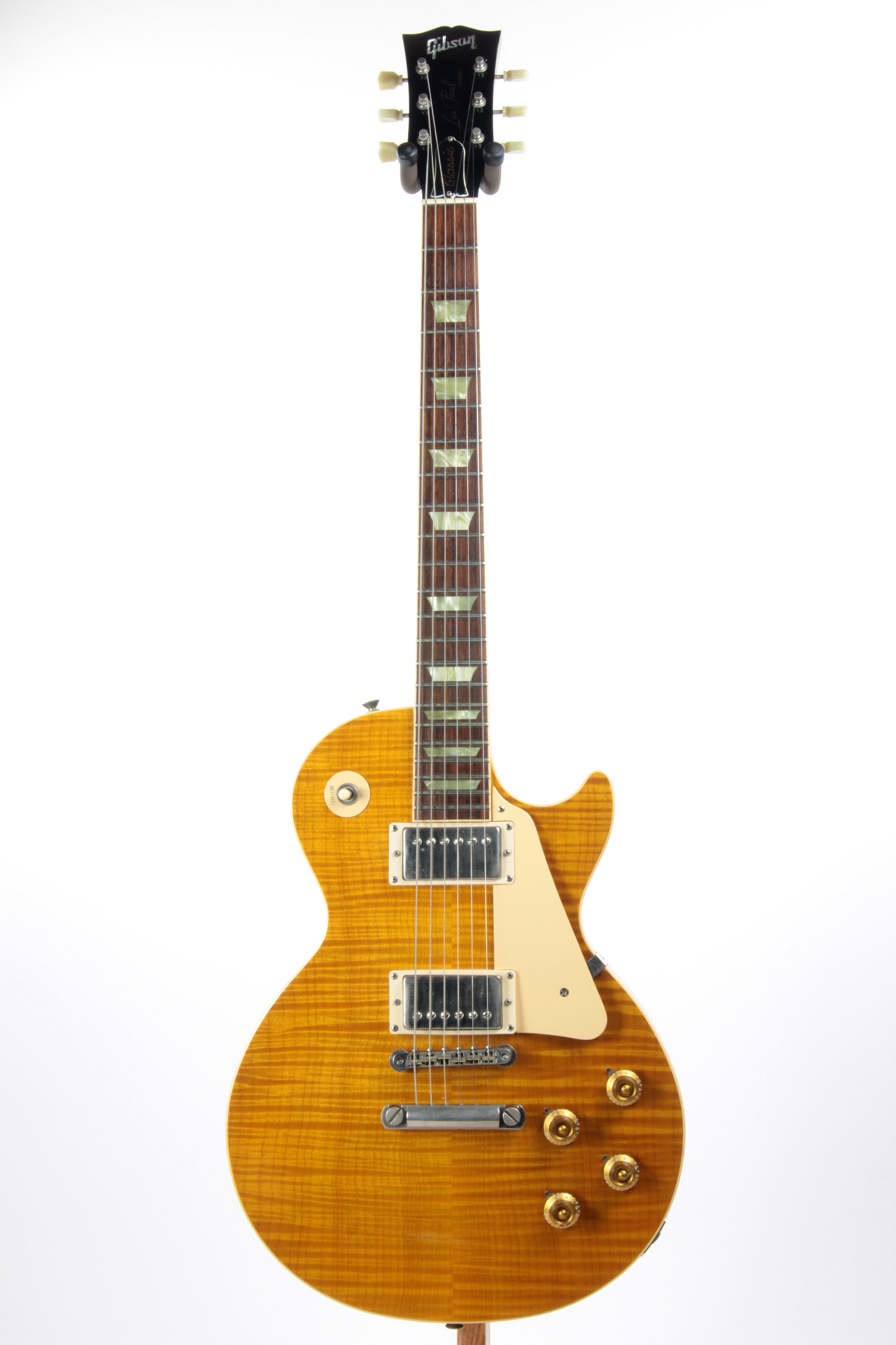 1997 Gibson Les Paul Classic PREMIUM PLUS Translucent Amber KILLER FLA –  Kansas City Vintage Guitars