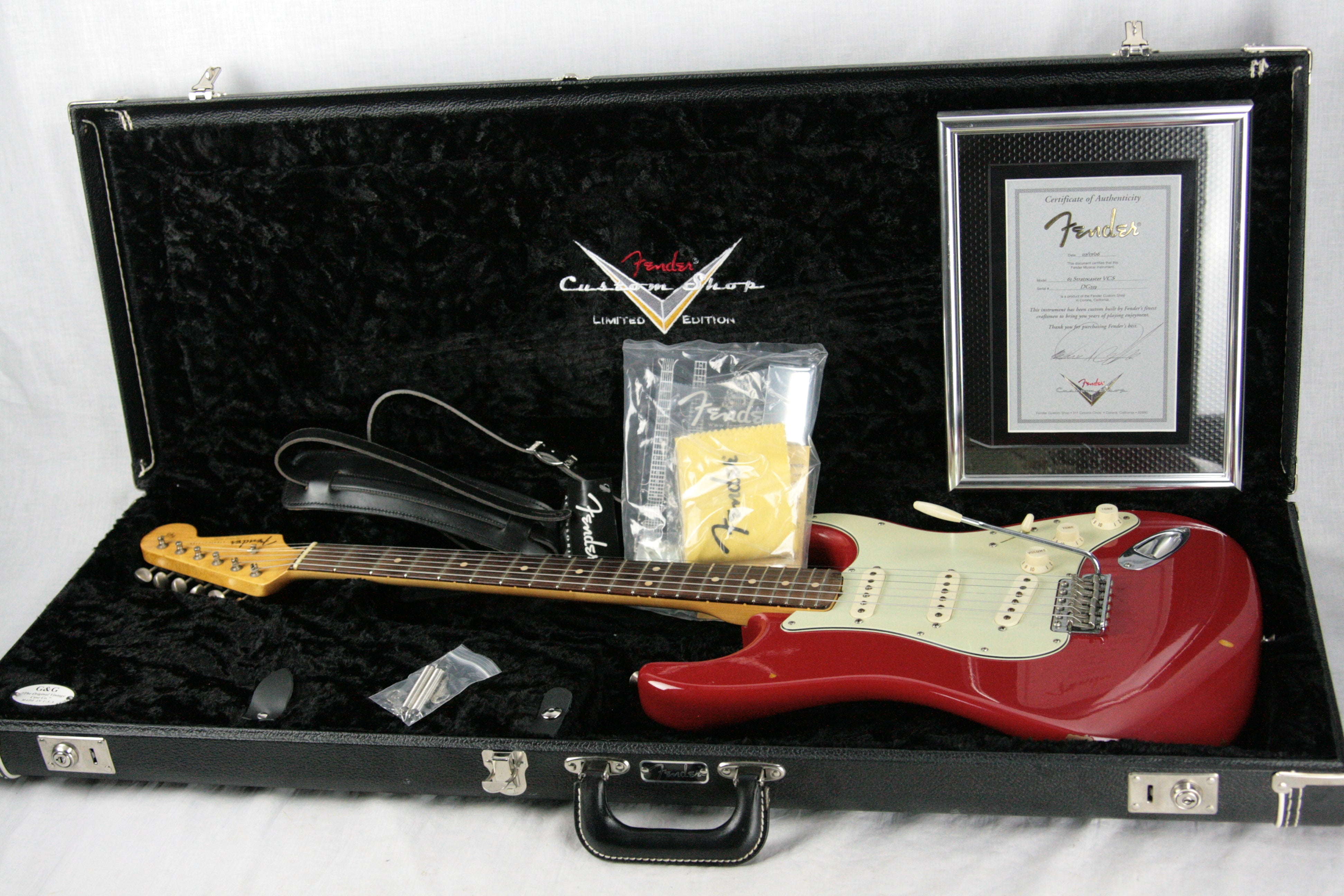 1963 Fender MASTERBUILT Stratocaster Custom Shop Brazilian Rosewood Relic! Dakota Red Dennis Galuszka