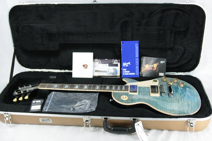 2015 Gibson Les Paul Traditional FIGURED OCEAN BLUE! Flametop Plus standard