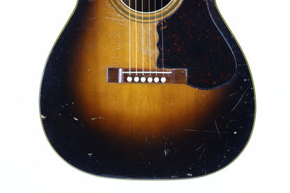 1934 Bacon & Day Senorita Flat Top Acoustic -- Sunburst, RARE 1930's Guitar, w Original Case! martin, gibson alternative