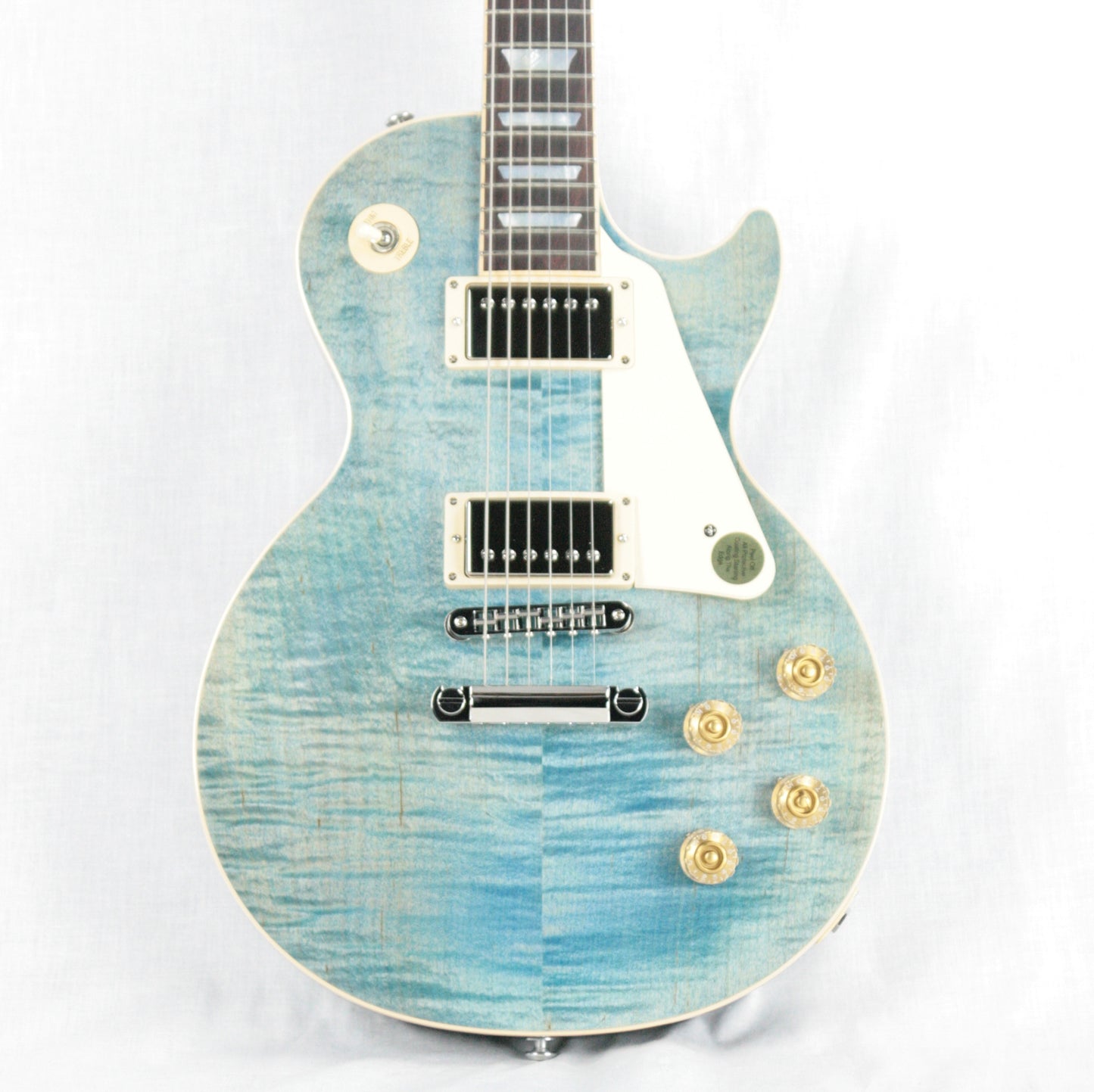 2015 Gibson Les Paul Traditional FIGURED OCEAN BLUE! Flametop Plus standard