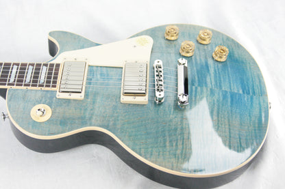 2015 Gibson Les Paul Traditional FIGURED OCEAN BLUE! Flametop Plus standard