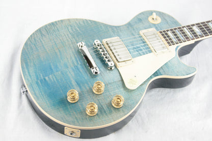 2015 Gibson Les Paul Traditional FIGURED OCEAN BLUE! Flametop Plus standard