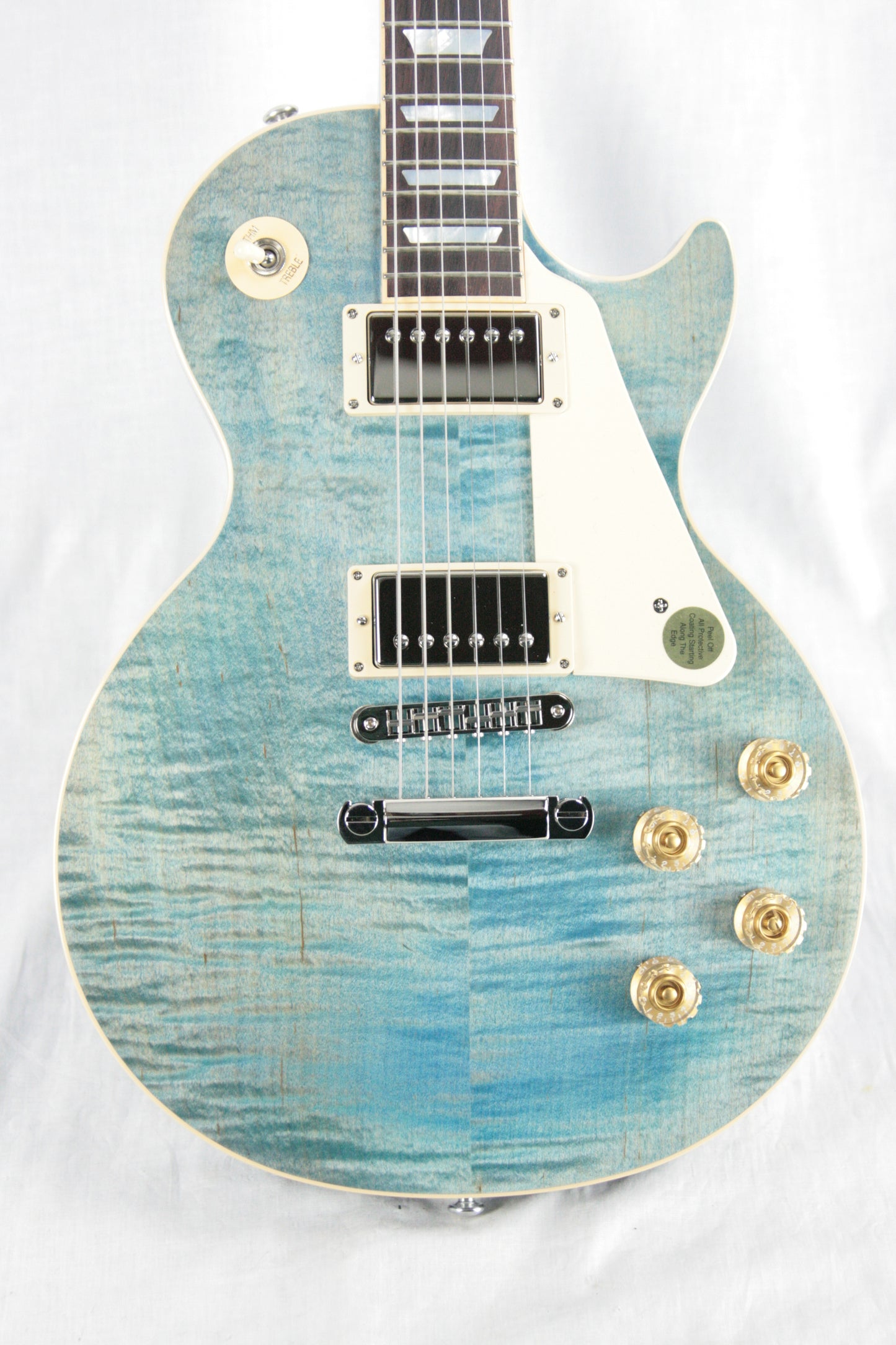 2015 Gibson Les Paul Traditional FIGURED OCEAN BLUE! Flametop Plus standard