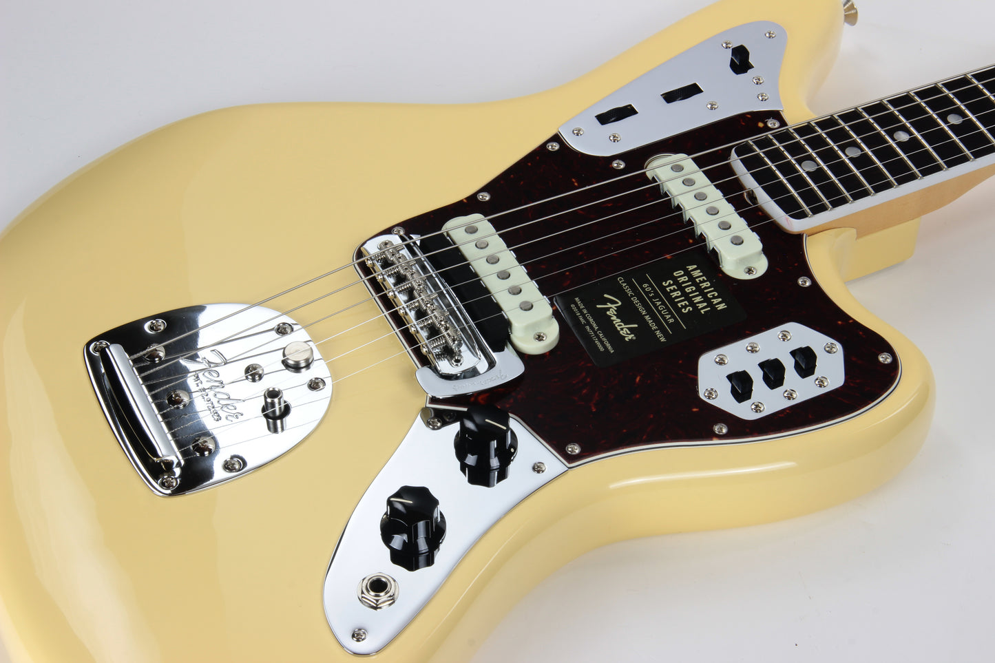 Fender 1965 American Vintage Thin Skin Jaguar Reissue - White, Matching Headstock, Bound, Lacquer, AVRI