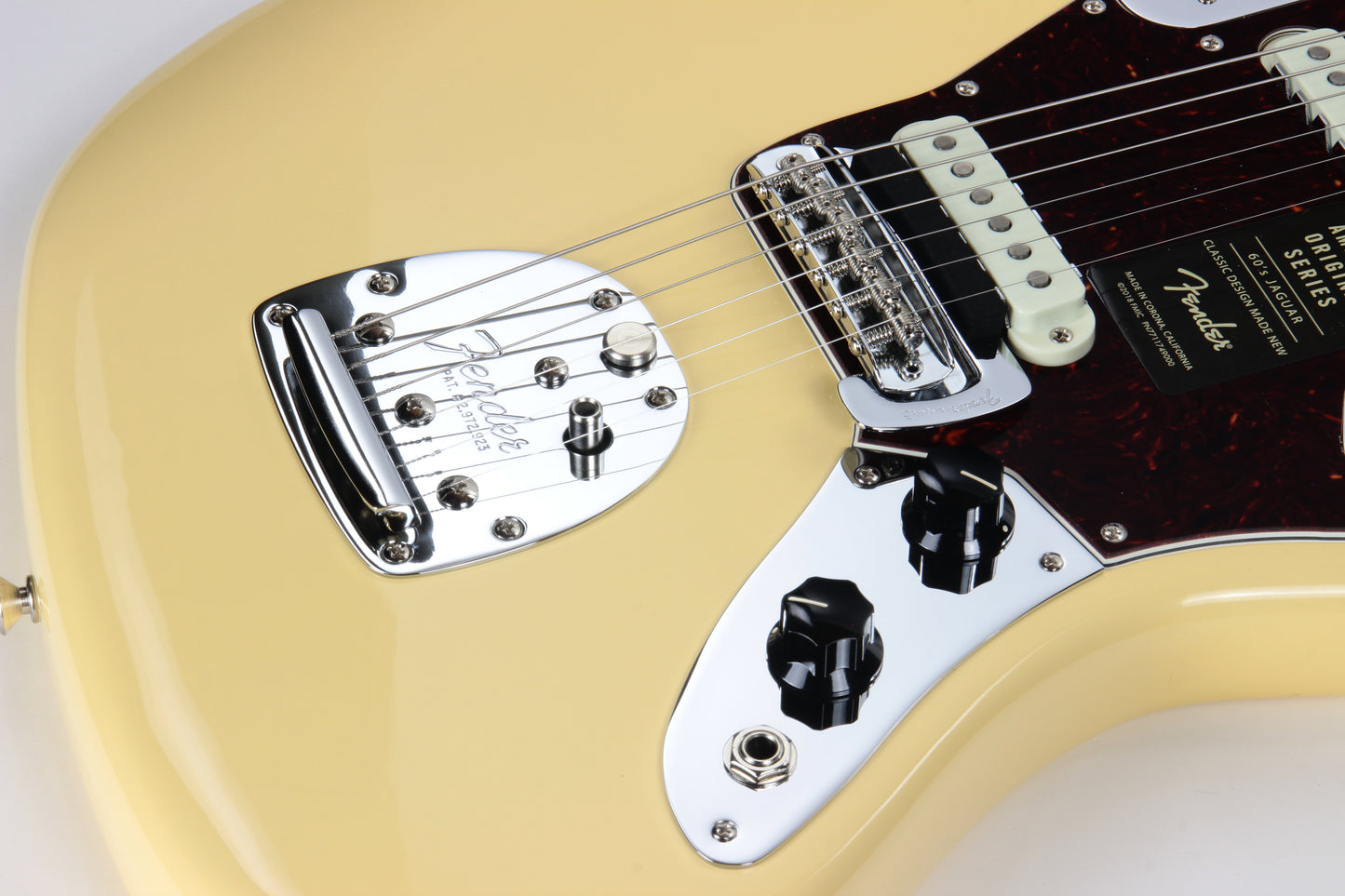 Fender 1965 American Vintage Thin Skin Jaguar Reissue - White, Matching Headstock, Bound, Lacquer, AVRI