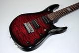 *SOLD*  2012 Music Man BFR 7-String John Petrucci JP7 Ernie Ball Family Reserve QUILT RUBY RED Piezo