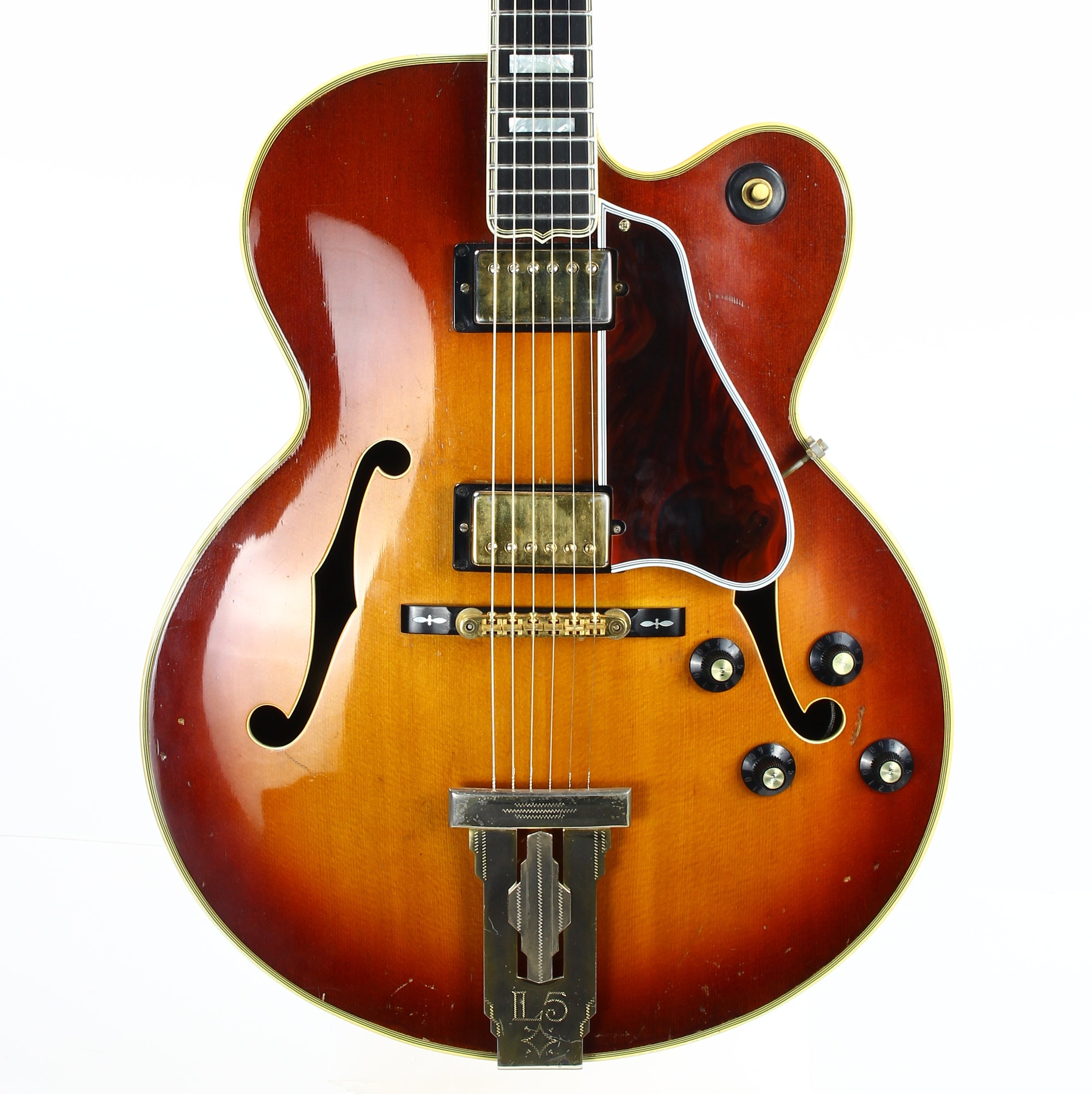 1973 Gibson L-5 CES Archtop Electric Jazz L5 Guitar - Vintage Sunburst, 1-11/16