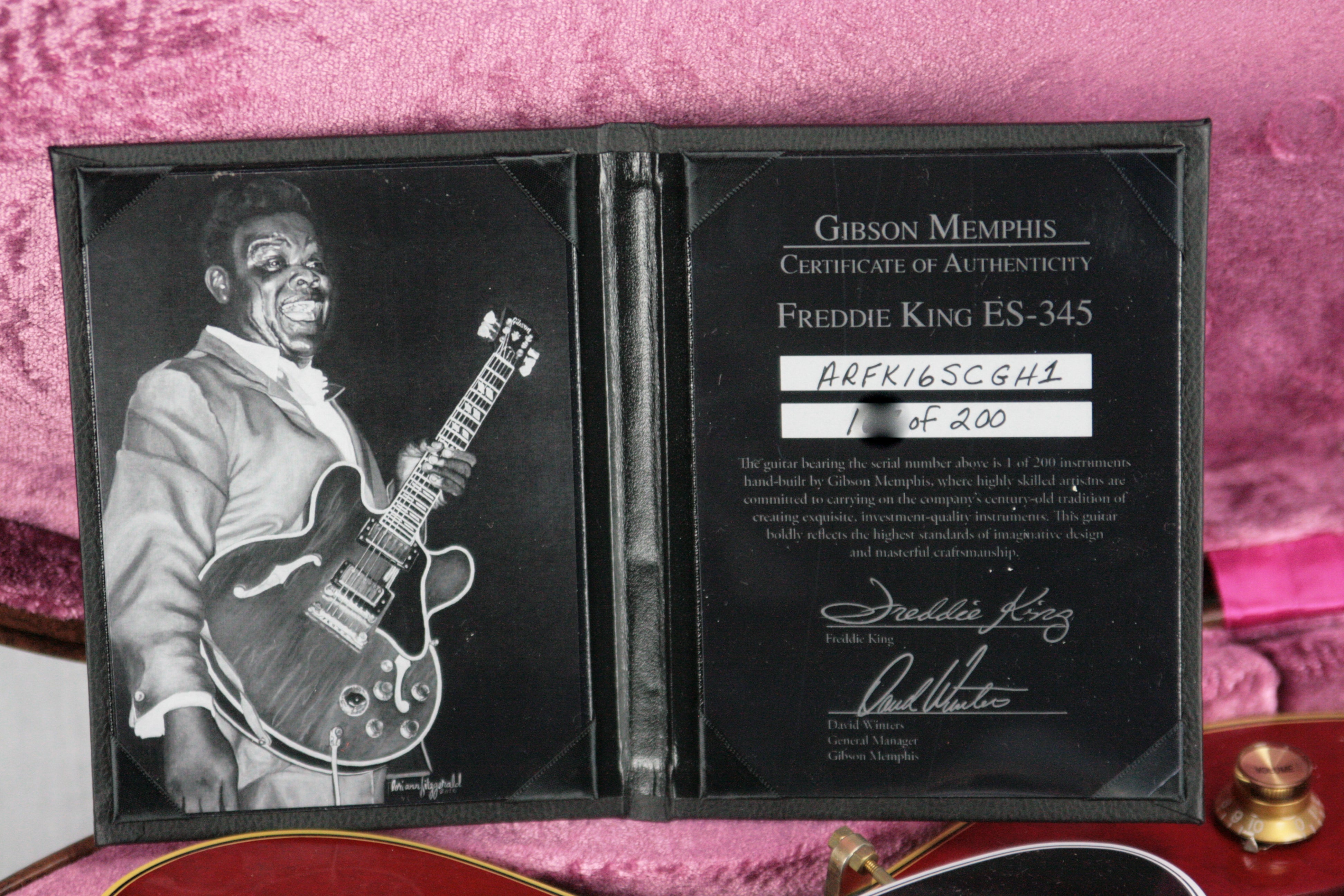 *SOLD* MINT Gibson Memphis Freddie King 1960 ES-345 TDC Cherry Red 195 ...