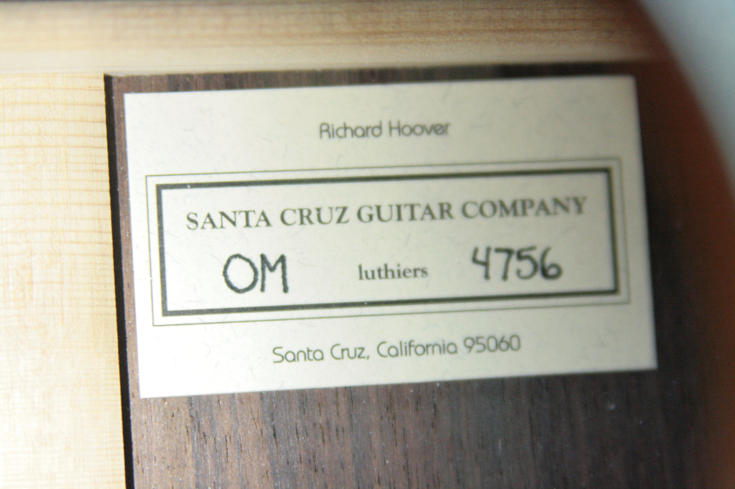 2014 Santa Cruz OM Custom Southern Belle Sunburst Acoustic Guitar! Rosewood 000 d