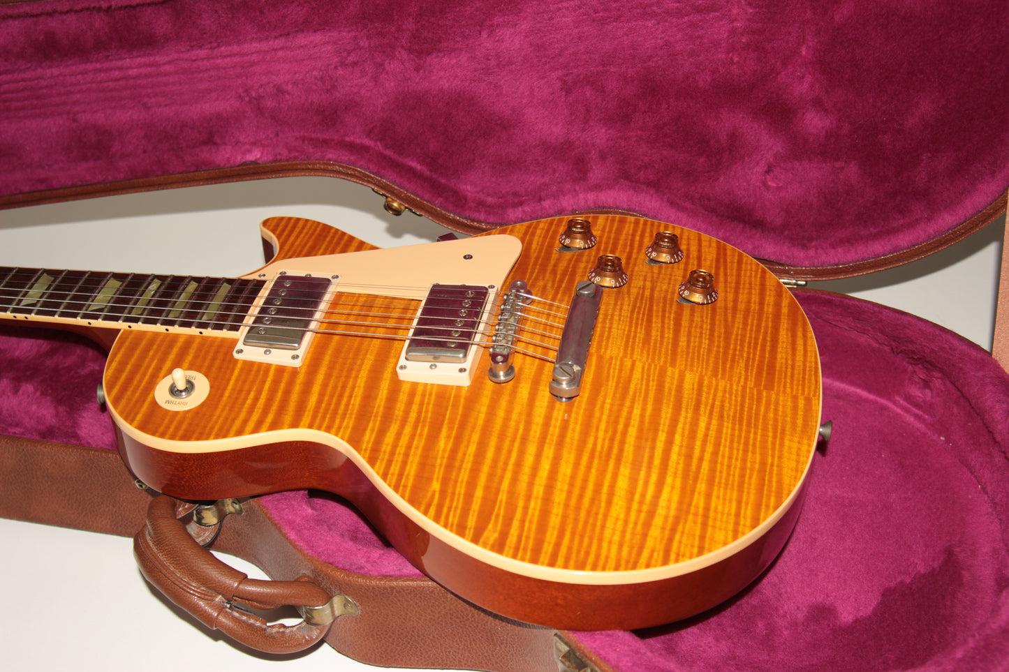 1997 Gibson Les Paul Classic PREMIUM PLUS Translucent Amber KILLER FLAMETOP! standard